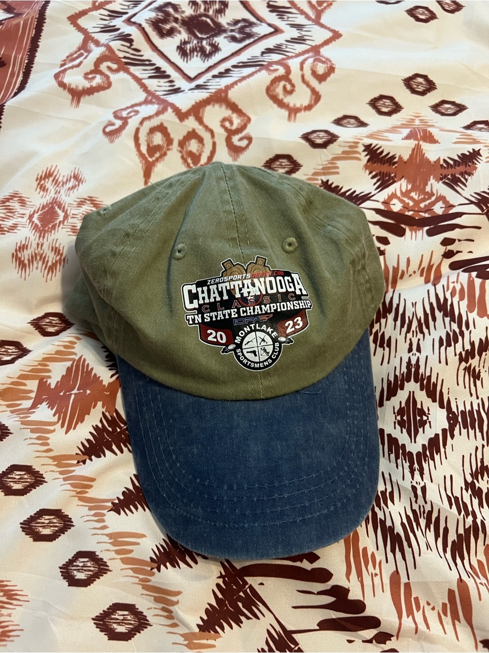 Chattanooga TN State Championship Baseball Cap - Olive & Navy